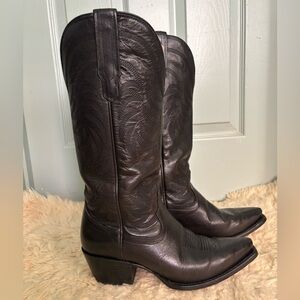 TECOVAS The Annie size 8 color Midnight cowgirl boots